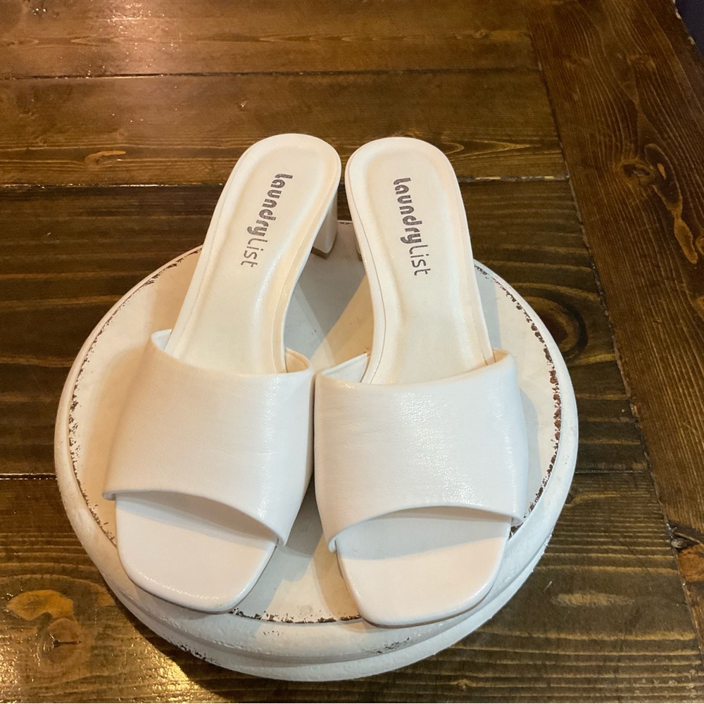 Chic White Women's Mules